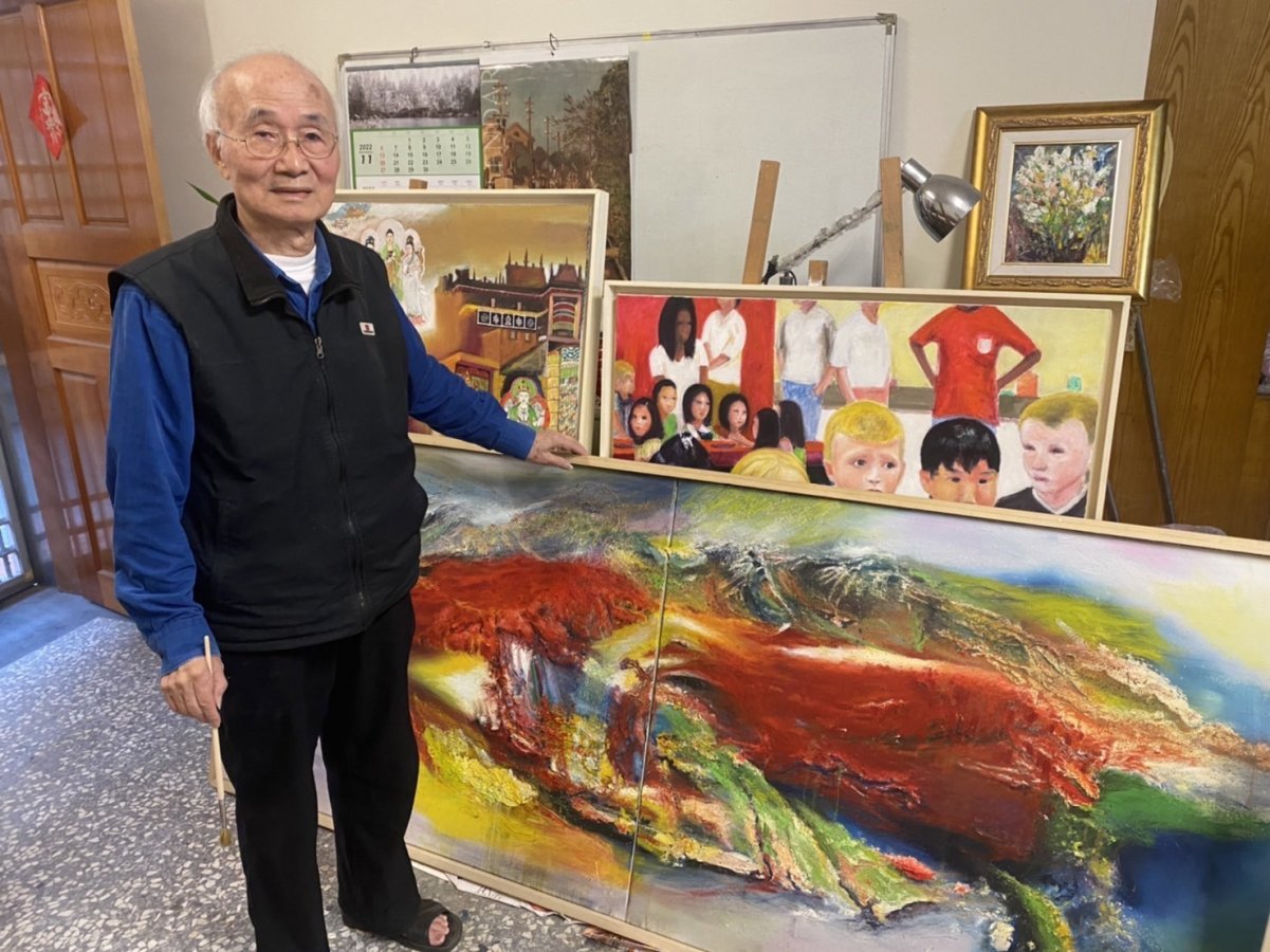 學人畫家葉豐次教授在藝術領域開展獨特畫風的一片新天地