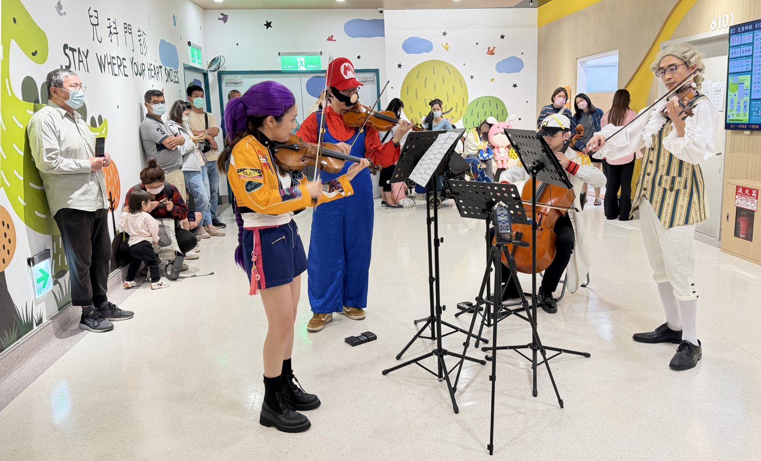 慶祝兒童節臺中榮總與共鳴室內樂團舉辦兒童節音樂會